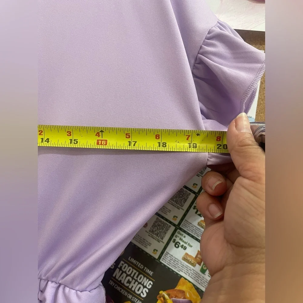 Lavender Ruffle Dress - Picture 6 of 6